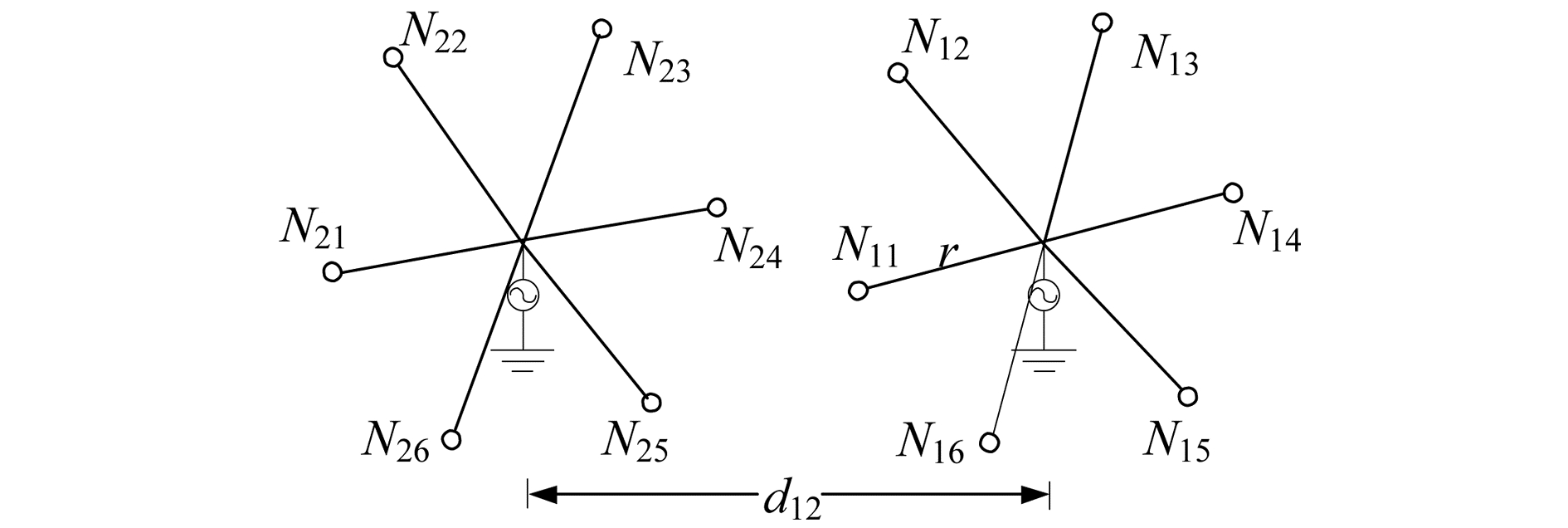下引线接地示意图